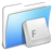 Aqua Smooth Folder Fonts Icon 48x48 png